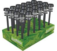 Luxform Solar Lagos Black Spike Light 24Pk
