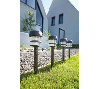 Luxform Solar Lagos Black Spike Light 24pk