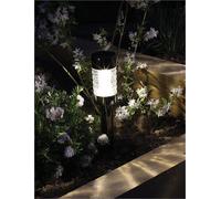 Solar Macon Garden Spike Stainless Steel Luxform Silver One Size