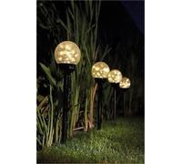 Luxform Solar Mambo Stainless Steel Spike Light 12pk in Silver Luxform Silver