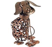 Luxform Solar LED Ornamental Metal Dog Use in Garden, Lawn, Paths, Flower Beds, Borders for Decoration & Atmosphere IP44