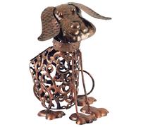 Luxform Solar LED Ornamental Metal Dog Use in Garden, Lawn, Paths, Flower Beds, Borders for Decoration & Atmosphere IP44