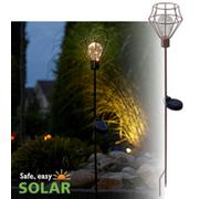 Luxform Solar Metal Wire Stake Led Light Pentagon