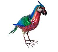 Luxform Solar Powered Parrot Metal Garden Ornament LED Light