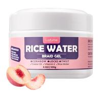 Luxfume Braided Gel Extra Hold 230g Ideal for Braiding, Kinking, Crazy and Smooth Edges, Braided Gel for High Shine, Edge Control, No White Residue, Gel Braid Gel for