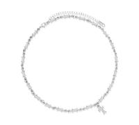 LuxGoth Stainless Steel Cross Barbed Wire Thorns Stab Collar Necklace Gothic Punk Rock Emo Biker Cosplay Vintage Small Brambles Charm Necklace Jewelry for Men Women Silver GTS-N1D60106