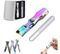 Luxgrip German Toe Nail Clippers - Ultra Sharp Stainless Steel, Professional Fingernail Clipper for Seniors