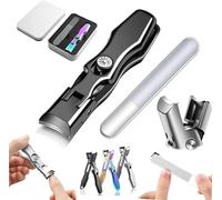 Luxgrip German Toe Nail Clippers - Ultra Sharp Stainless Steel, Professional Fingernail Clipper for Seniors