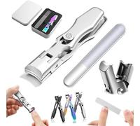Luxgrip German Toe Nail Clippers - Ultra Sharp Stainless Steel, Professional Fingernail Clipper for Seniors