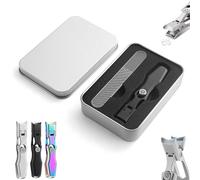 Luxgrip Nail Clippers, Luxgrip - The Luxurious Ultra Sharp Nail Clippers, Shirem Nail Clipper, Lux Grip German Nail Clippers, Cumuul Toenail Clippers for Seniors Thick Toenails (Black Set)