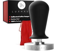 LuxHaus Espresso Tamper - 53mm Calibrated Coffee Tamper for Espresso Machine with Spring Loaded 100% Flat Stainless Steel Base