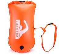 LUXHEIM 28L Swim Buoy Tow Floats for Open Water Swimming Highly Visible Swim Float Dry Bag Waterproof Inflatable PVC Tow Float for Triathlons
