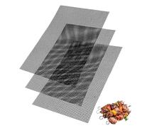 LUXHEIM 3 PCS BBQ Grill Mesh Mat Set Non Stick Grilling Mesh 40x33 cm
