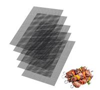 LUXHEIM 5 PCS BBQ Grill Mesh Mat Set Non Stick Grilling Mesh 40x33 cm