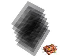 LUXHEIM 6 PCS BBQ Grill Mesh Mat Set Non Stick Grilling Mesh 40x33 cm