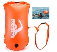 LUXHEIM Swim Buoy Tow Float, 28L Open Water Swimming Buoy with Waterproof Dry Bag, Highly Visible up to 900 Metres, Inflatable Swim Float with Dual Air Chamber for Training, Triathlon & Kayaking