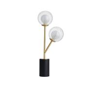 Luxia Abel 2 Light Table Lamp - Satin Brass