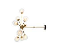 Luxia Abel 9 Arm Ceiling Light - Satin Brass