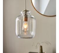 Luxia Axminster Glass Ceiling Pendant Light - Antique Brass