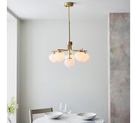 Luxia Ayana 6 Arm Ceiling Pendant Light - Satin Brass