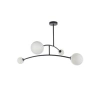Luxia Bromley 4 Light Ceiling Pendant - Black & White