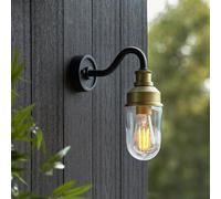 Luxia Delilah Outdoor Wall Lantern - Brushed Gold