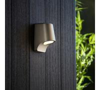 Luxia Eleanor Outdoor LED Wall Light - Brushed Silver