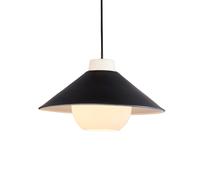 Luxia Florence Glass Ceiling Pendant Light - Matt Black