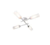 Luxia Flute Bathroom 4 Light Semi-Flush Ceiling Light - Polished Chrome