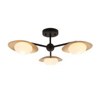 Luxia Franklin 3 Arm Semi-Flush Ceiling Light - Dark Bronze