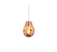 Luxia Giselle Glass Ceiling Pendant Light - Metallic Copper