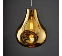 Luxia Giselle Glass Large Ceiling Pendant Light Gold