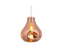 Luxia Giselle Glass Large Ceiling Pendant Light - Metallic Copper