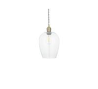 Luxia Heidi Glass Ceiling Pendant Light - Antique Brass