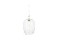 Luxia Heidi Glass Ceiling Pendant Light - Polished Nickel