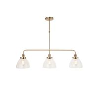 Luxia Horton Glass Bar Ceiling Pendant Light - Antique Brass