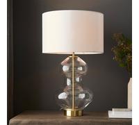 Luxia Jura Touch Glass Table Lamp - Satin Brass