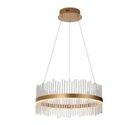Luxia Langham 510 LED Glass Chandelier - Brushed Gold