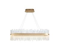 Luxia Langham LED Glass Bar Ceiling Pendant Light - Brushed Gold