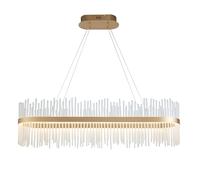 Luxia Langham LED Glass Bar Ceiling Pendant Light - Brushed Gold