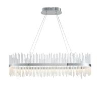 Luxia Langham LED Glass Bar Ceiling Pendant Light - Polished Chrome