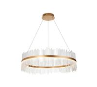 Luxia Langham890 LED Glass Chandelier - Brushed Gold