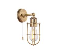 Luxia Mew Bathroom Wall Light - Antique Brass