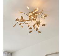 Luxia Mulberry 3 Light Semi-Flush Ceiling Light - Gold