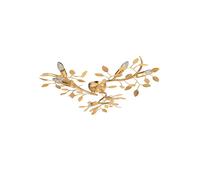 Luxia Mulberry 6 Light Semi-Flush Ceiling Light - Gold