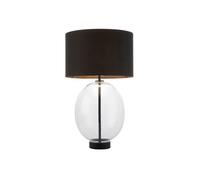 Touch Table Light Black Kelda Matt Oval Endon 100446