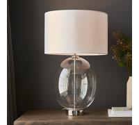 Luxia Skye Touch Glass Table Lamp - Polished Nickel