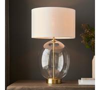 Luxia Skye Touch Glass Table Lamp - Satin Brass