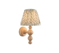 Luxia Tetbury Wall Light - Light Wood with Green Shade