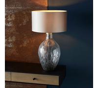 Luxia Verona Tall Charcoal Glass Table Lamp - Base Only